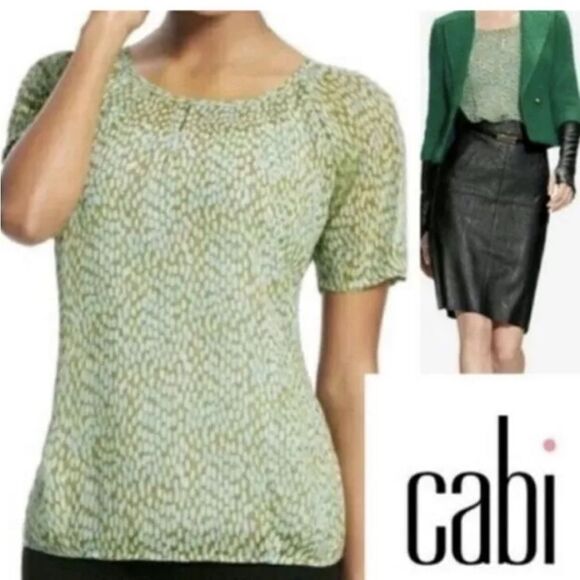 CAbi Mint pebble blouse style #602 Sz S - Picture 1 of 14